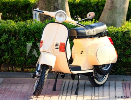 Picture of Motor scooter on the street